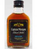 A bottle of Rum Captain Morgan Black Label Miniature