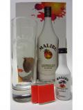 A bottle of Rum Malibu Miniature Glass Gift Set
