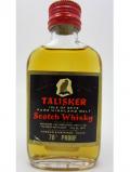 A bottle of Talisker Islands Single Malt Miniature 2059