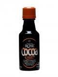 A bottle of Tequila Rose Cocoa Cream Miniature