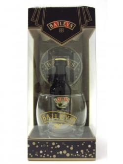 Whisky Liqueurs Baileys Irish Cream Miniature Glass Coaster Gift Set
