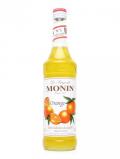 A bottle of Monin Orange Syrup
