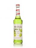 A bottle of Monin Pomme Verte (Green Apple) Syrup
