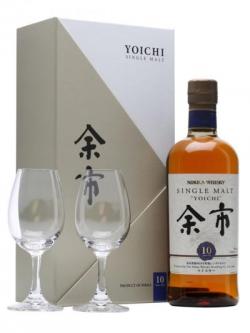 Nikka Yoichi 10 Year Old + 2 Glasses / Gift Pack Japanese Whisky