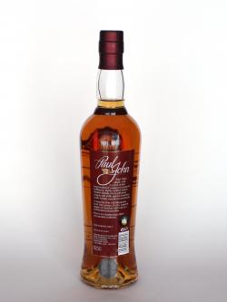 Paul John Single Cask Whisky / #P1-161 Single Malt Indian Whisky Back side