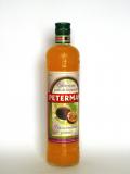A bottle of Peterman Genievre aux fruits de la passion