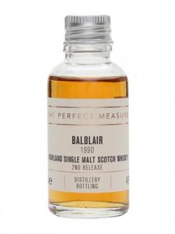 Balblair 1990 Sample / 2nd Release Highland Single Malt Scotch Whisky