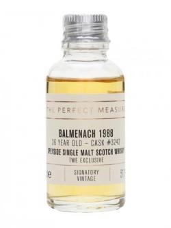 Balmenach 1988 Sample / 26 Year Old / Signatory for TWE Speyside Whisky