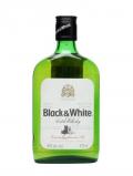 A bottle of Black& White Blended Whisky / Blended Whisky