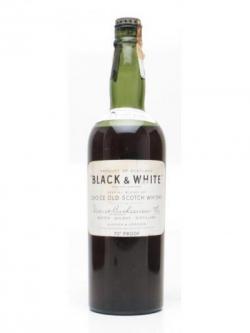 Black& White / Bot.1940s / Spring Cap Blended Scotch Whisky