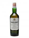 A bottle of Black& White / Bot.1960s / Spring Cap Blended Scotch Whisky
