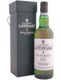 A bottle of Laphroaig 1991 / Highgrove House Islay Single Malt Scotch Whisky