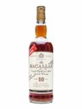 A bottle of Macallan 10 Year Old / Full Proof / Bot 1980s Speyside Whisky