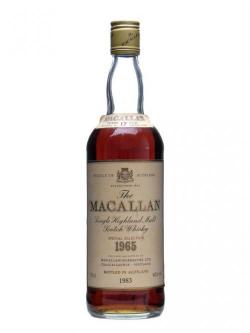Macallan 1965 / 17 Year Old Speyside Single Malt Scotch Whisky