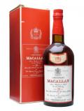 A bottle of Macallan 25 Year Old / Silver Jubilee / Large Bottle Speyside Whisky