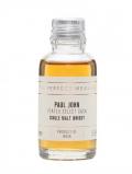 A bottle of Paul John Peated Select Cask Sample Indian Single Malt Whisky