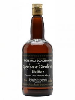 Speyburn-Glenlivet 16 Year Old / Cadenhead's Speyside Whisky