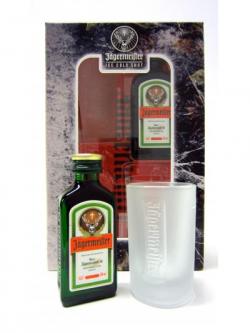 Whisky Liqueurs Jagermeister 2 X Miniatures 2 X Glasses Gift Set