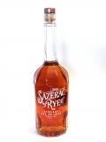 A bottle of Sazerac Rye Straight Rye Whiskey