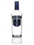 A bottle of Smirnoff Blue Export Strength Vodka