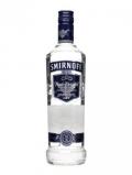 A bottle of Smirnoff Blue Vodka