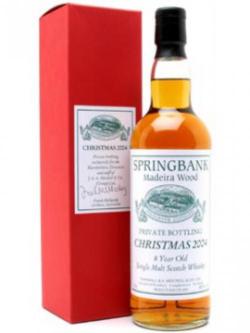 Springbank 8 Year Old / Madeira Wood / Bot.Christmas 2004 Campbeltown Whisky
