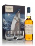 A bottle of Talisker 10 Year Old and Glasses Gift Set