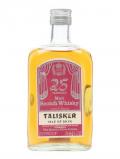 A bottle of Talisker  25 Year Old / Silver Jubilee / Gordon& Macphail Island Whisky