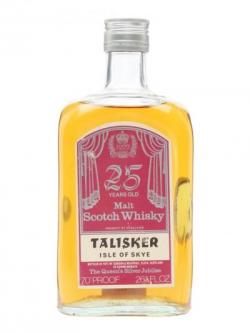 Talisker  25 Year Old / Silver Jubilee / Gordon& Macphail Island Whisky
