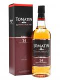 A bottle of Tomatin 14 Year Old / Port Wood Finish Highland Whisky