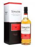 A bottle of Tomatin 30 Year Old Speyside Single Malt Scotch Whisky