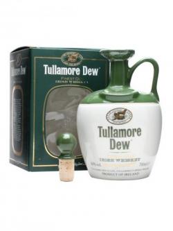 Tullamore Dew Ceramic Decanter Blended Irish Whiskey