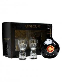 Zwack Unicum& 2 Glasses Gift Pack