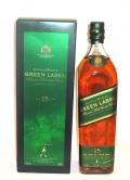 A bottle of Johnnie Walker's Green Label