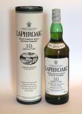 A bottle of Laphroaig 10 year