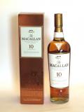 A bottle of Macallan 10 year Sherry Oak