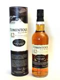 A bottle of Tomintoul 12 year Sherry Cask