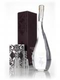 A bottle of U'Luvka Gift Pack With Two Glasses