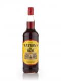 A bottle of Watson's Demerara Rum